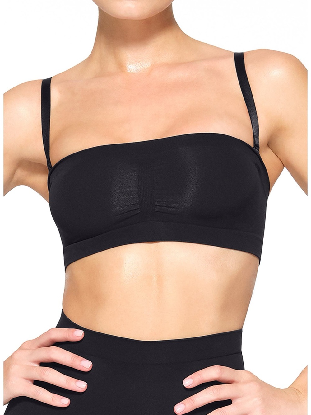 SKIMS Seamless Sculpt Strapless Bandeau Bra - Nude Taupe Medium/Large 32-34 C/D